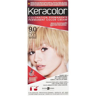Стойкая Краска 9 Светлый Блондин Интенсивный Кераколор KeraColor