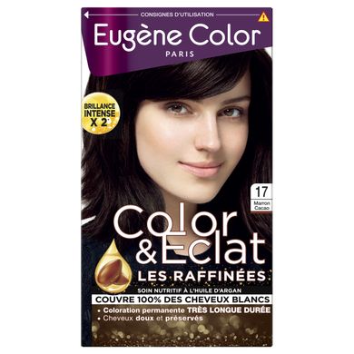 Стойкая Краска без Аммиака Eugene Color Paris Color & Eclat 17 Шатен Какао 115 мл