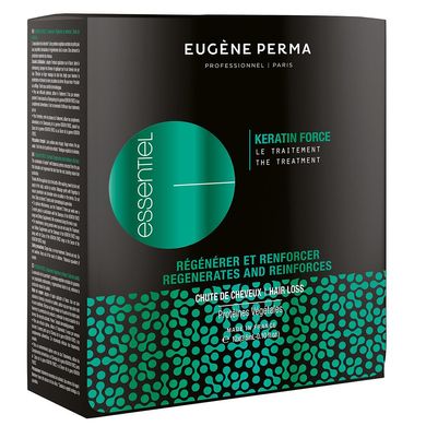 Догляд Стимулюючий проти Випадіння волосся Eugene Perma Professionel Paris Essentiel Keratine Force 12 ампул х 3,5 мл