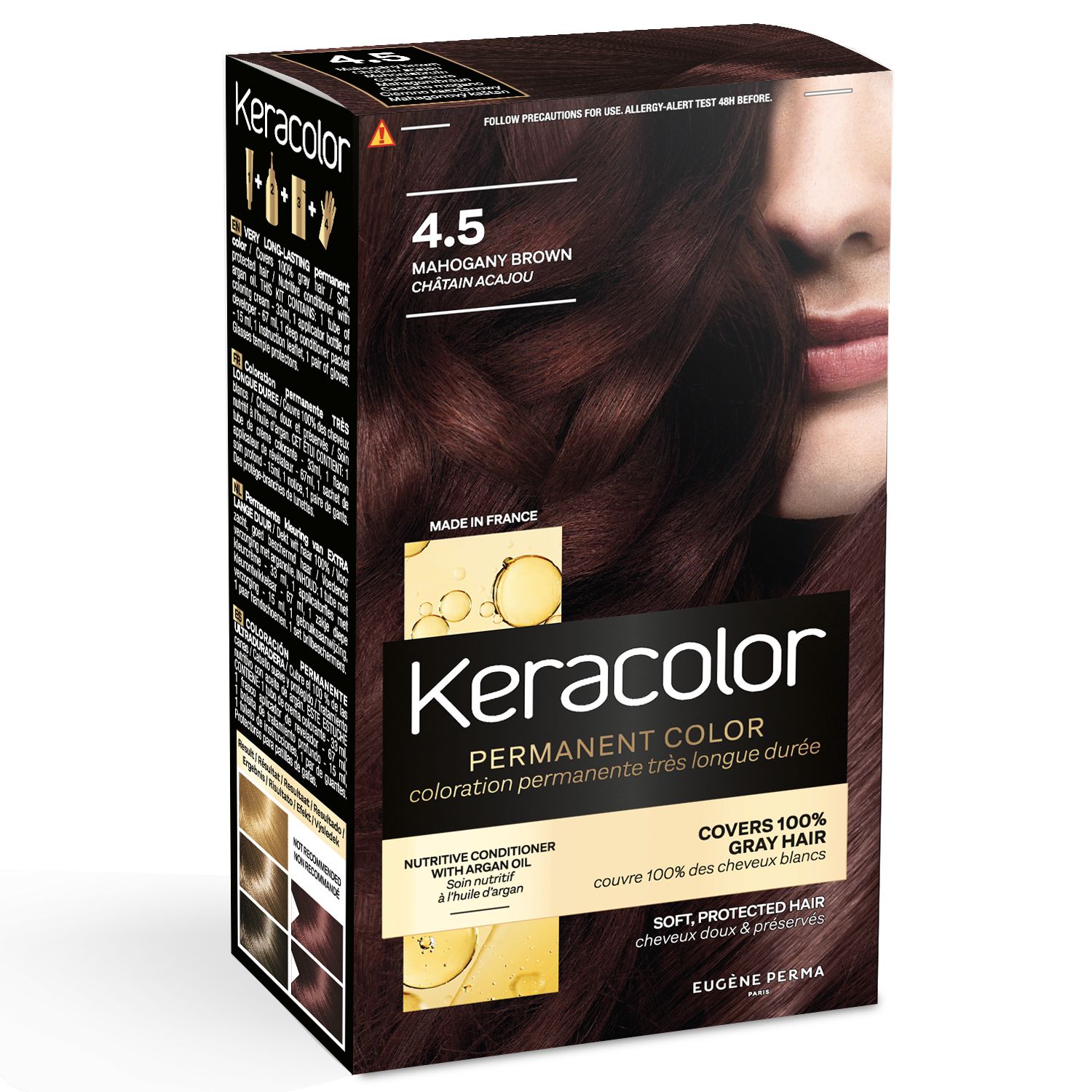 Keracolor merlot on brown hair