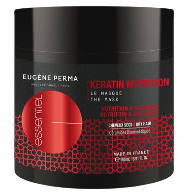 Маска для Сухого Пошкодженого волосся Eugene Perma Professionnel Paris Essentiel Keratin Nutrition 500 мл