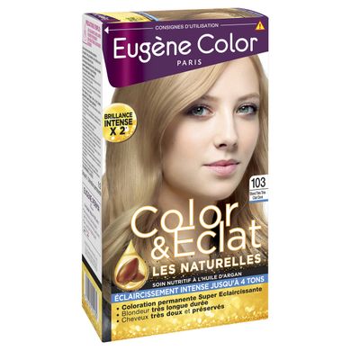 Стійка Фарба без Аміаку Eugene Color Paris Color & Eclat 103 Ультра Світлий Блондин Золотавий 115 мл