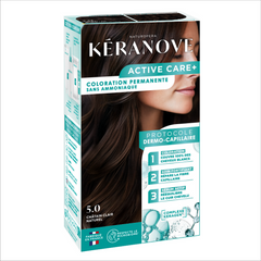 Стойкая Краска без Аммиака Keranove Active Care+ France 5.0 Светлый Шатен 152 мл
